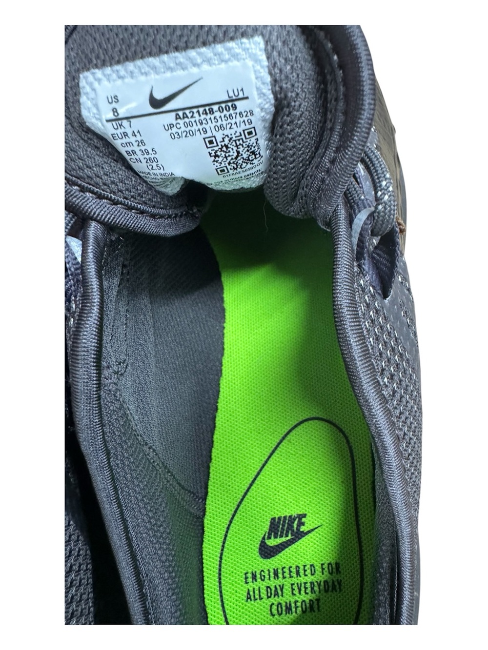 Nike Air Max Axis Black Size 8 Anthracite Custom AA2148-009 - Picture 10 of 11